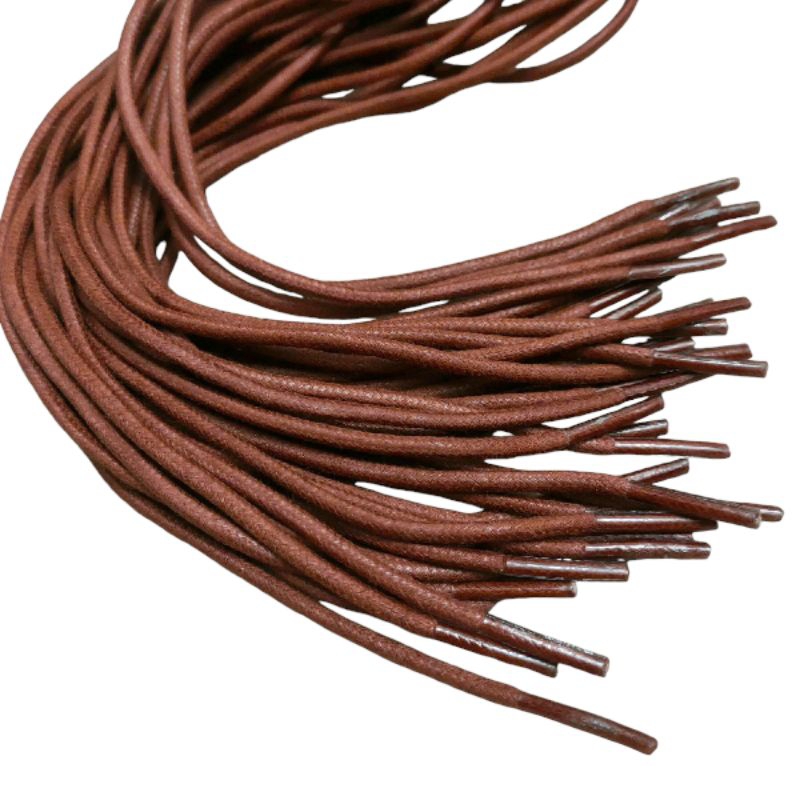 Tali sepatu bulat cotton waxed/lilin.3mm-95cm