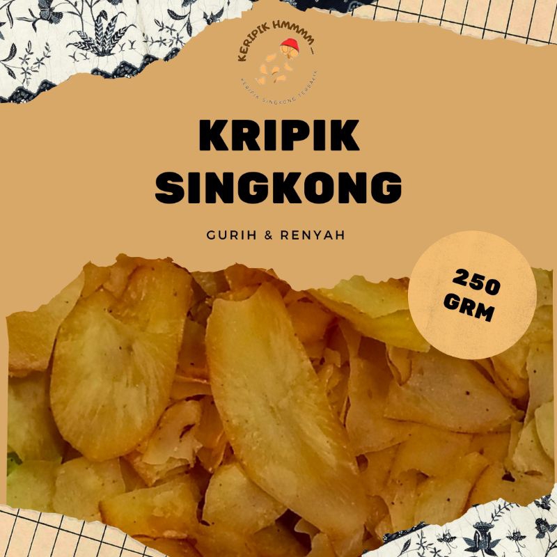 

Keripik Singkong Asin / Pedas 250grm