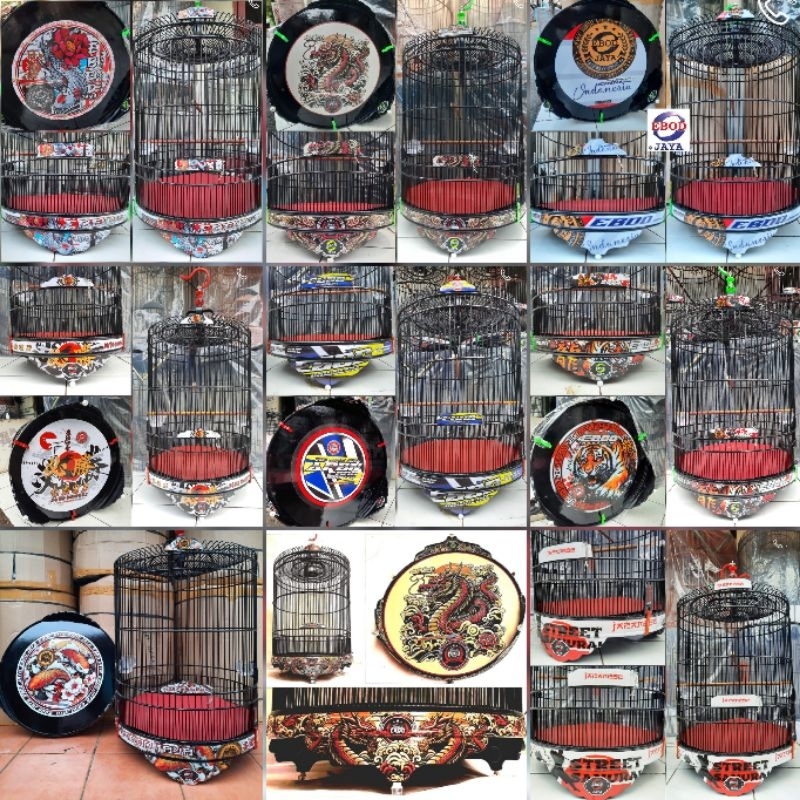 SANGKAR MURAI EBOD JAYA NO 3 DECAL KOMPLIT//AKSESORIS