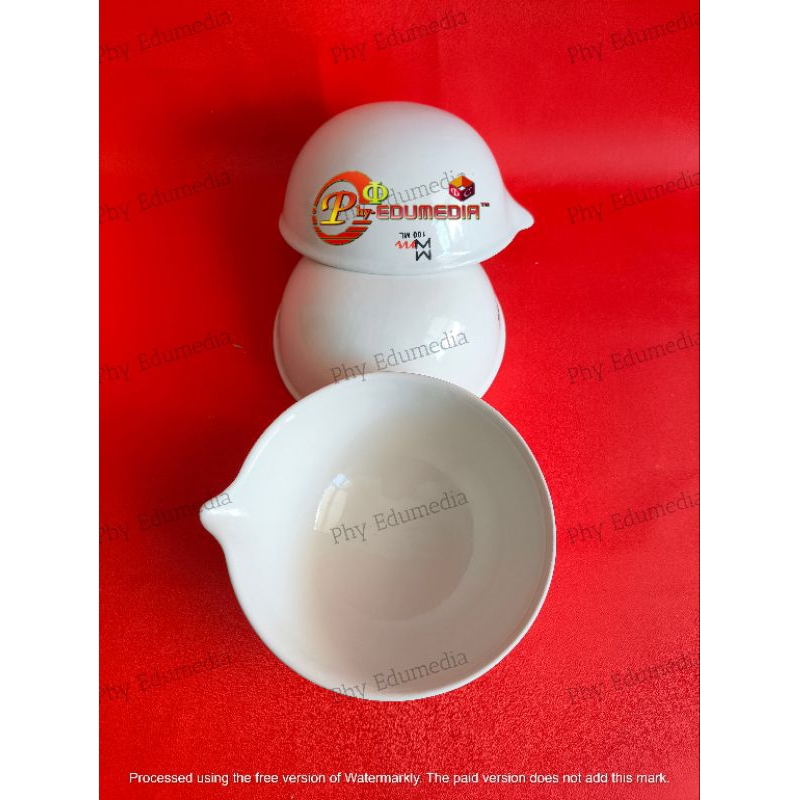 Cawan Uap 100ml / Cawan Penguap 100ml / Cawan Porselin 100ml / Cawan Porselen 100ml