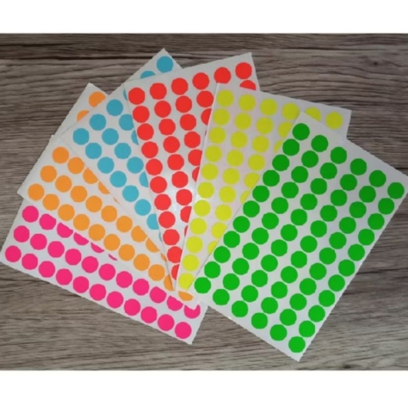 

Stiker Dot warna - warni / stiker Dot Montessori / mainan anak