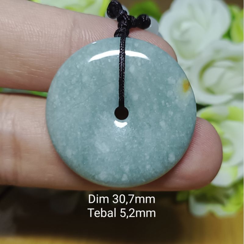 Giok Donat / Koin Jade Asli Type A Sertifikat