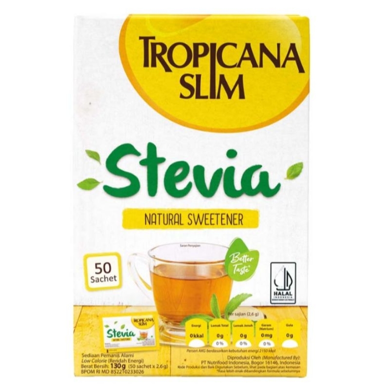 

TROPICANA SLIM Stevia Natural Sweetener 130 gram