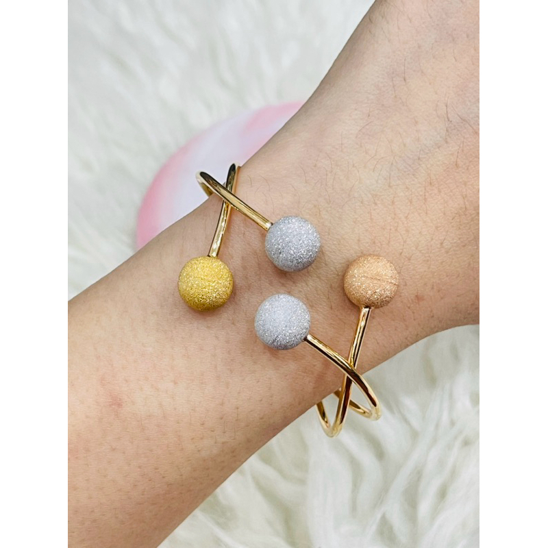 gelang bangle tinju bola pasir colourful warna warni cantik emas asli kadar 700