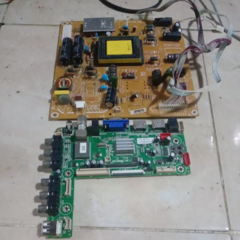 PSU DAN MB TV LED POLYTRON PLD 40T856 ORIGINAL COPOTAN