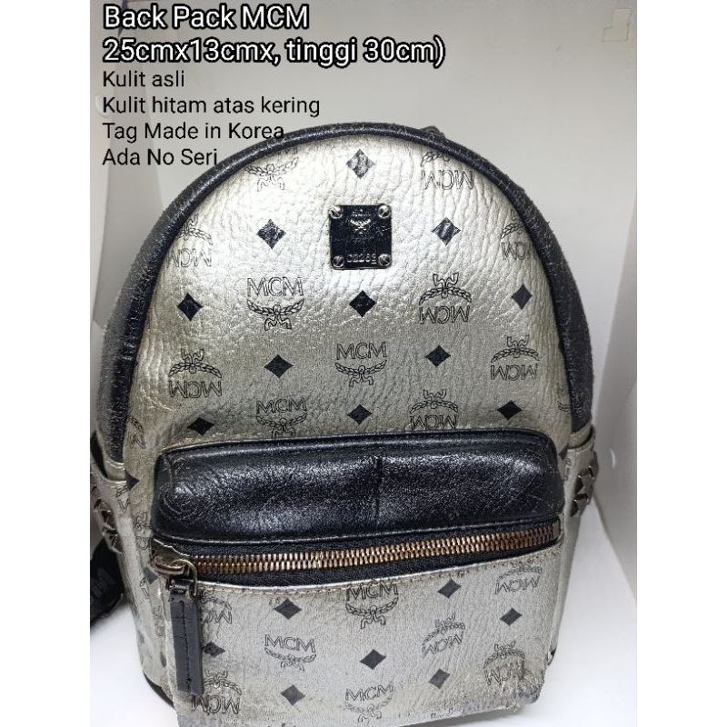 Tas Ransel Backpack MCM original Kulit