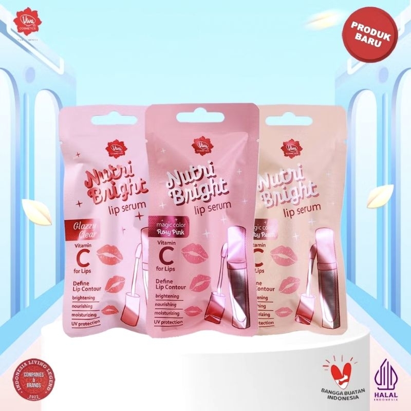 VIVA Nutri Bright Lip Serum with Avocado oil Vit C & E | Brightening | Nourishing | Moisturizing | U