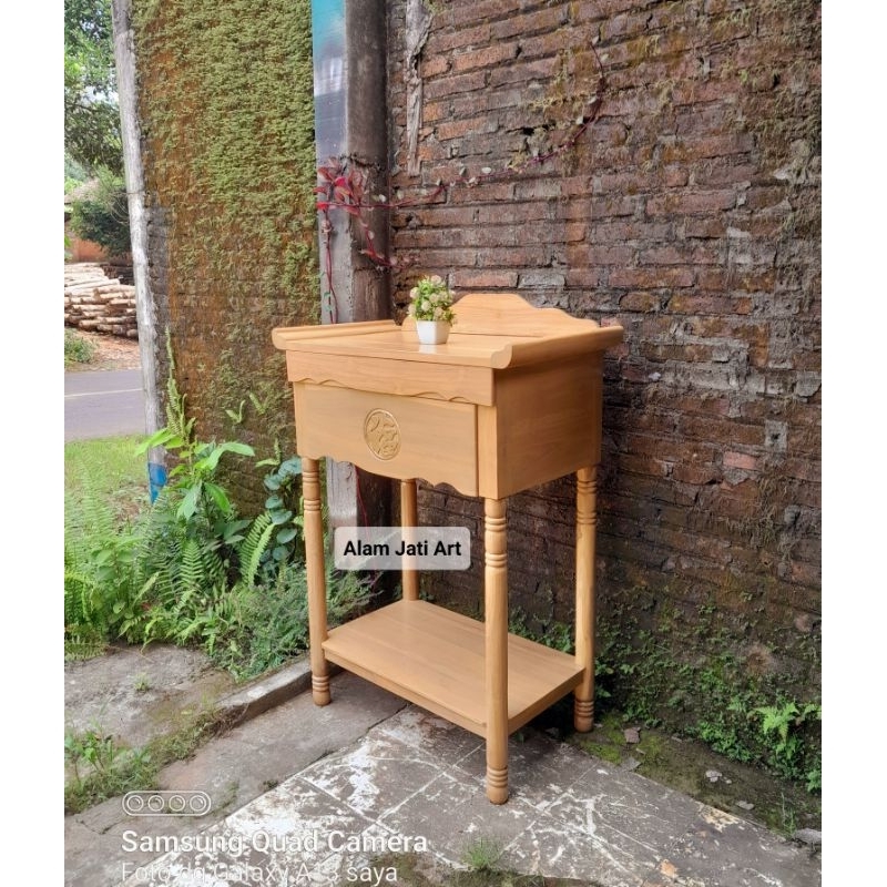 Meja Altar Sembahyang Jati Minimalis