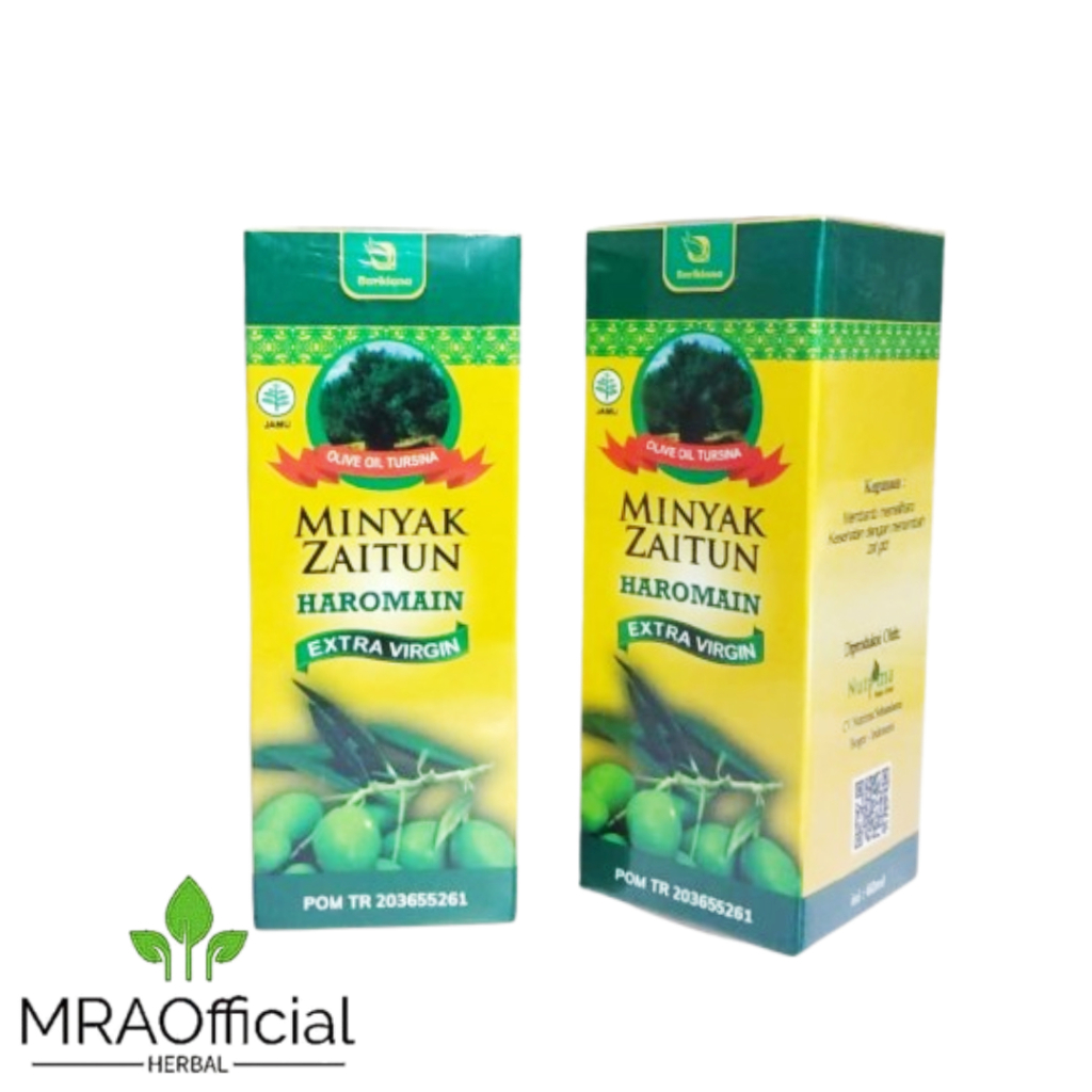 

Haromain Minyak Zaitun Extra Virgin Olive Oil Tursina Bariklana | Minyak Zaitun Haromain 60 Ml