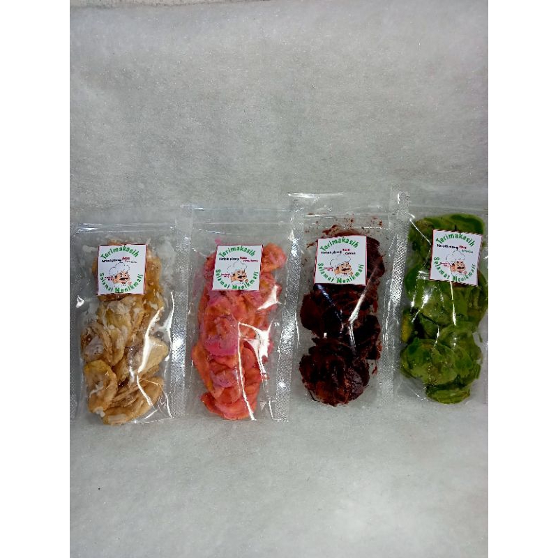 

KERIPIK PISANG COKLAT/ KERIPIK PISANG LUMER VARIAN RASA 40GRAM/ 1 PCS