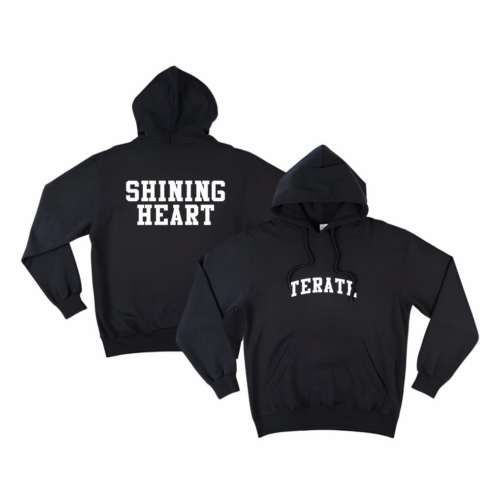 JAKET HOODIE PSHT TERATE SHINING HEART SIMPLE DISTRO FLEECE