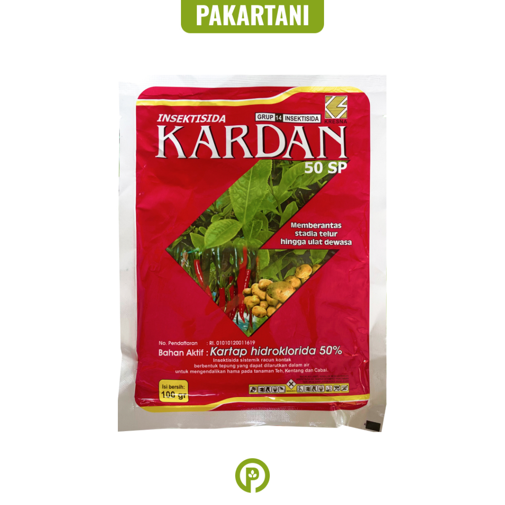 Kardan 50 SP - Insektisida Sistemik - Pembasmi Hama Serangga - Kartap hidroklorida - Kresna Bumitama