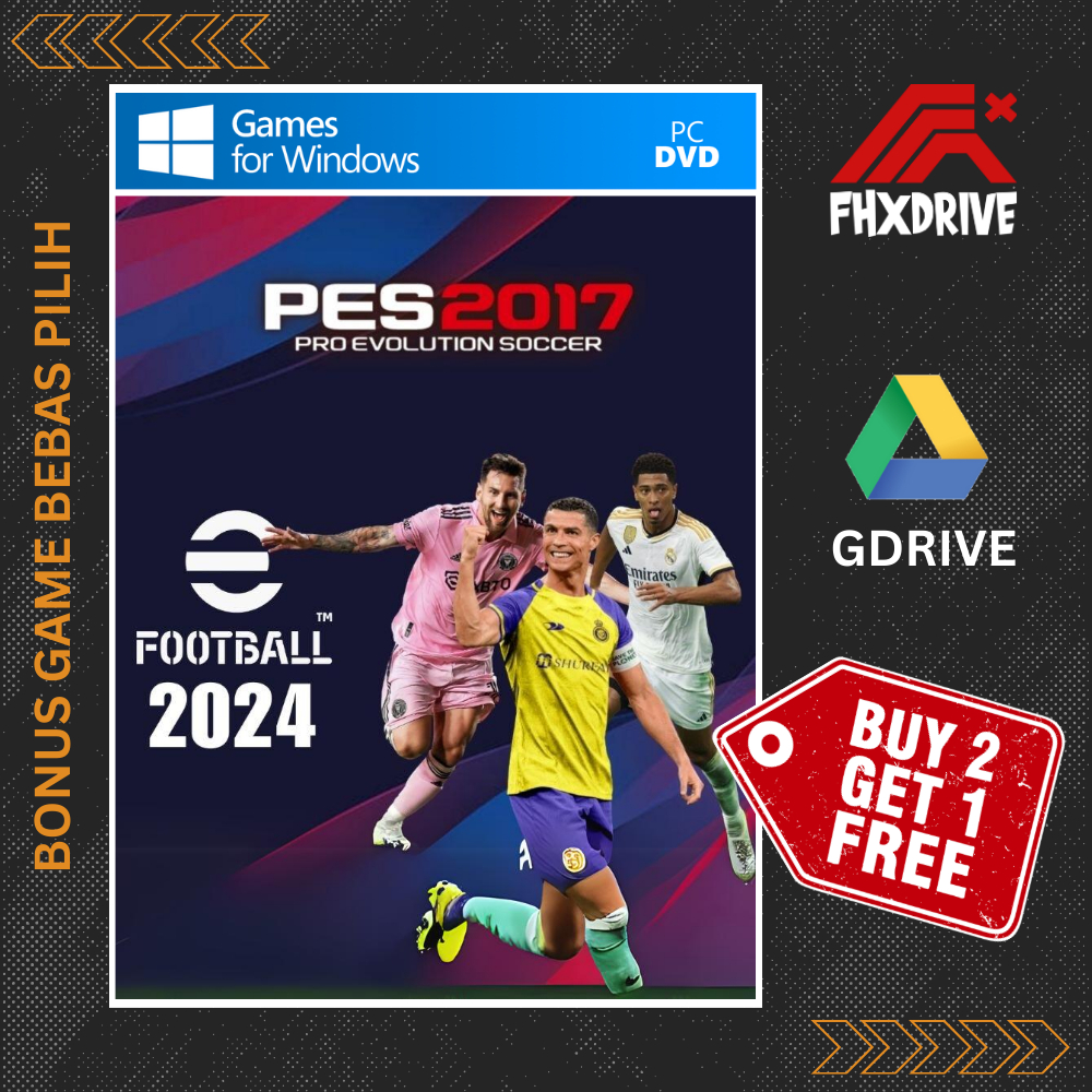 PES 2017 PATCH 2024 | GAME PC | BELI 2 GRATIS 1