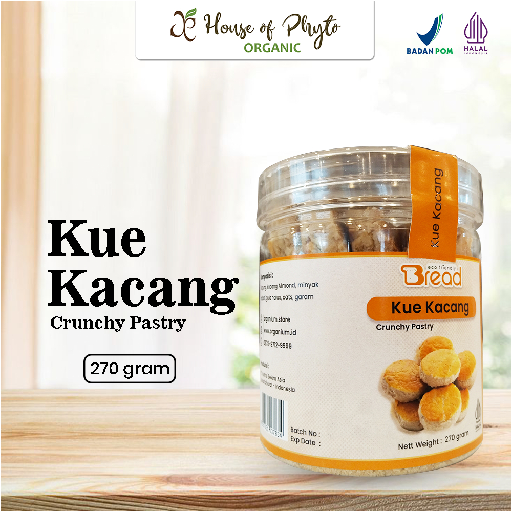 

Peanut Cookies Organium Kue Kacang, Kue kering kacang - 270g