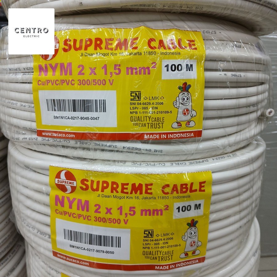 KABEL SUPREME NYM 2X1.5 @100METER