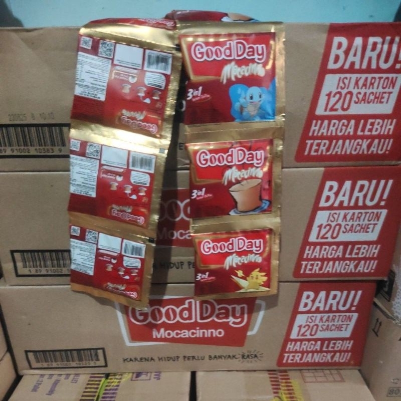 

1 dus Good day mocacinno @12 renceng