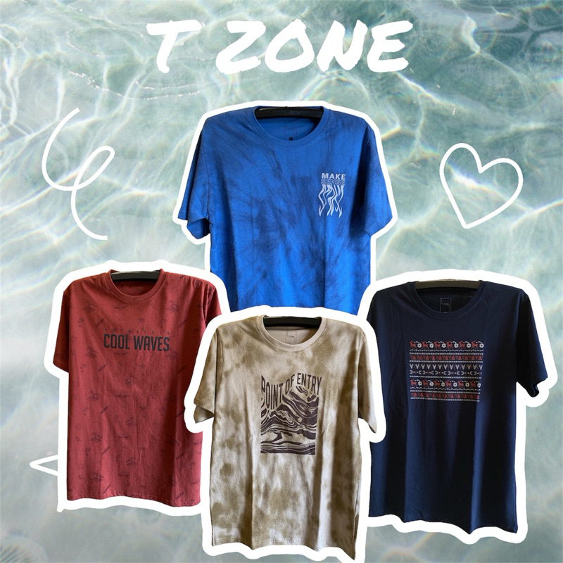 KAOS T ZONE BRANDED ORIGINAL KAOS PRIA COWOK