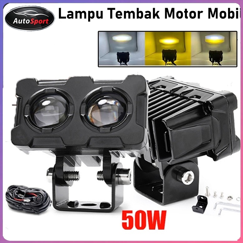 lampu tembak motor lampu tembak mobil Lampu Sorot Led 2 Mata lampu tembak SQL Lampu Tembak Led