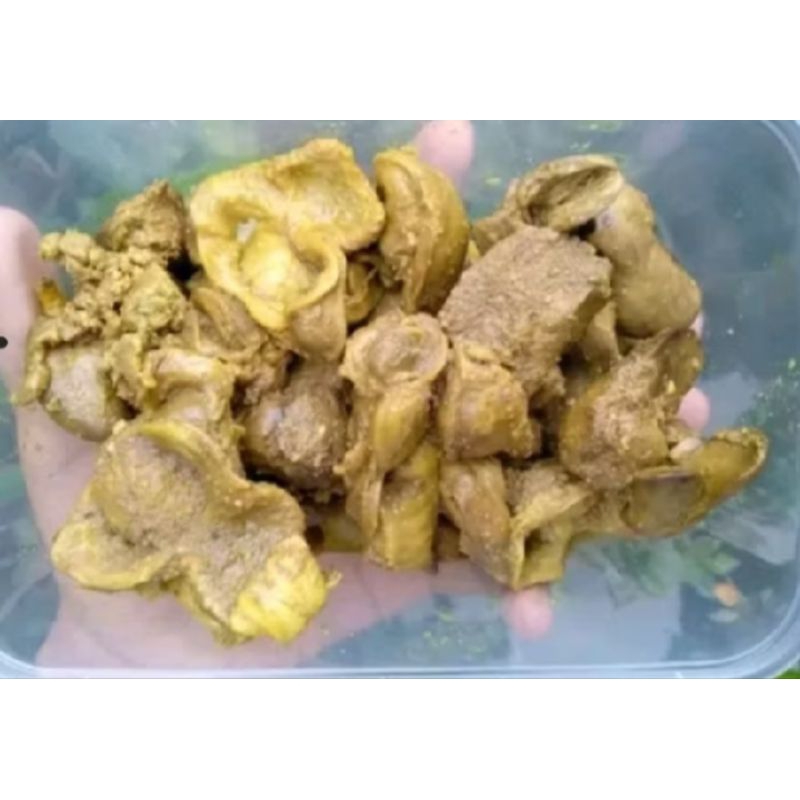 

Ati ampela ayam ungkep bumbu kuning kemasan box isi 10 pasang termurahh