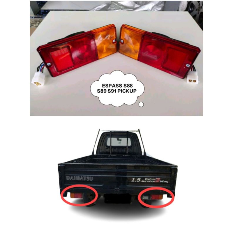 lampu belakang espass pick up