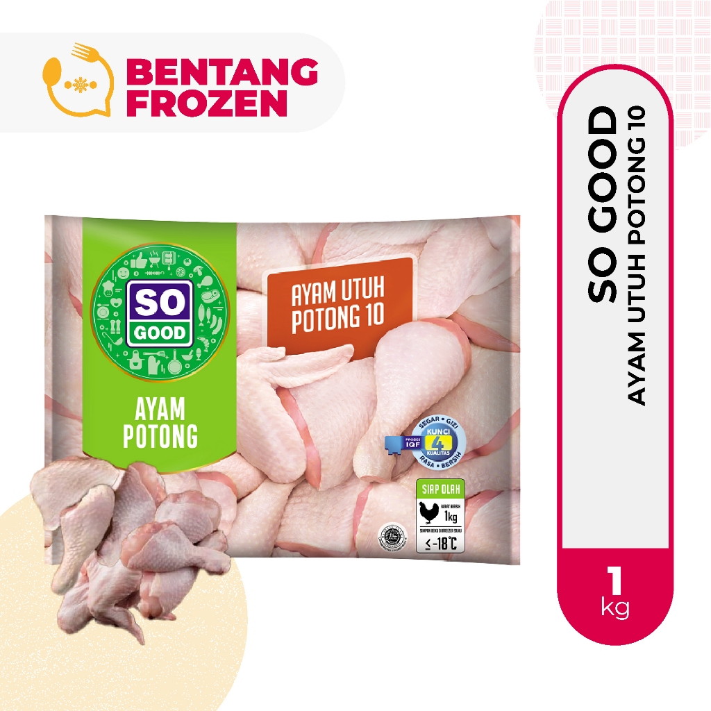 

So Good Ayam Utuh Potong 10 1kg