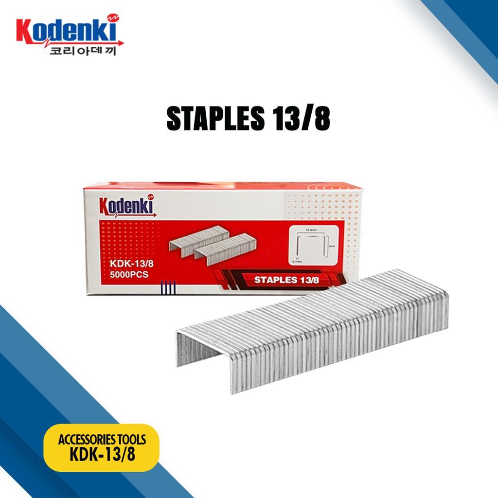 

Kodenki Isi Staples 13/8 R23 Isi Refill Hekter Stapler Gun Tacker 8MM - Anak Hekter Stepler Gun Tangan Tembak Manual 13 8MM 5000pcs - Isi Staples Gun Stepler Steples Stapler Tembak Hekter 8mm 8 mm R23 Isi Refill Gun Rapide Rapid