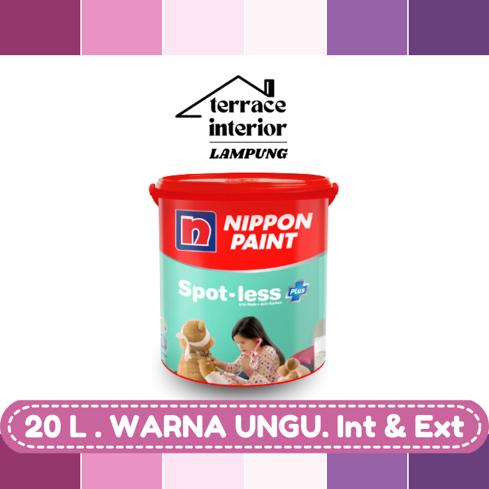 Cat Tembok Spotless Plus Nippon Paint Interior Warna Ungu 20 Liter