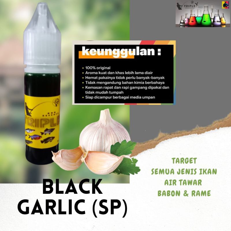 Essen Black Garlik Special Umpan Mancing Oplosan Untuk Semua Jenis Ikan Air Tawar