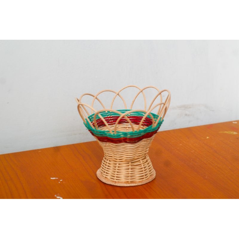 BAHAN ANYAMAN ROTAN SIAP RAKIT JADI TEMPAT PENSIL, KERANJANG MINI, MANGKOK MINI DAN BOBOKO MINI