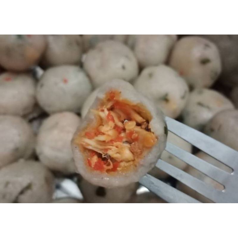 

Cilok Isi Ayam Suwir Pedas Frozen
