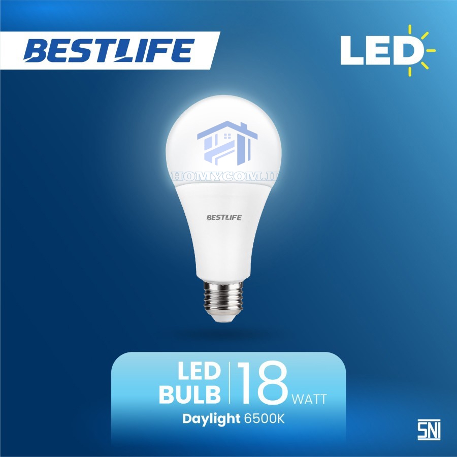 Bestlife Lampu Led Bulb 18W Warna Putih 6500K