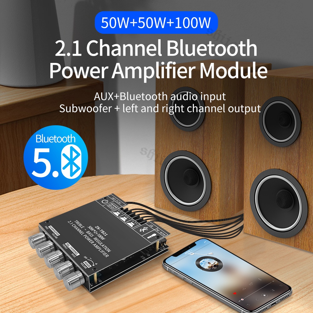 Amplifier Papan amplifier bluetooth Sound amp Amplifier audio 2.1CH Subwoofer Amplifier Board
