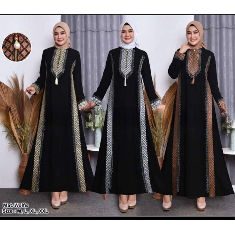 abaya hitam/gamis arab/gamis hitam