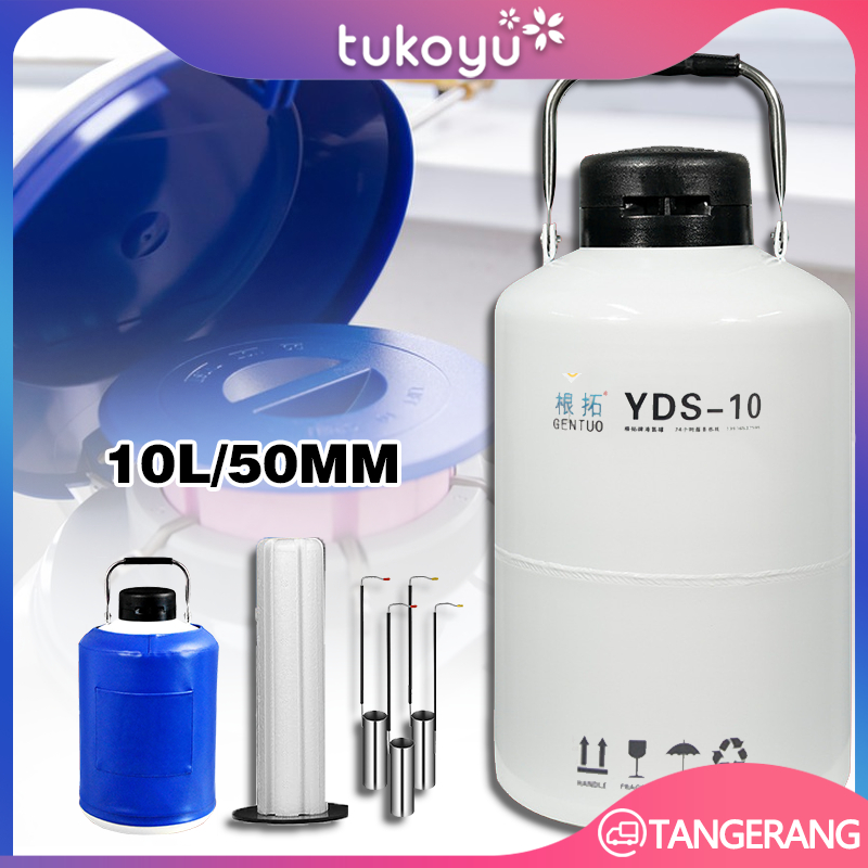 Kontainer Liquid Nitrogen Cair 10 Liter/Biokontainer Barel Nitrogen Cair/Tabung Nitrogen Cair