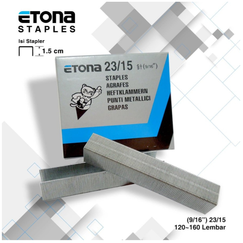 

Isi Stapler/Staples Etona No.23/15