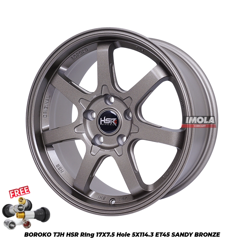 Velg HSR Ring 17 Mobil Ertiga HRV Xpander Innova Velg Mobil HSR BOROKO TJH R17 Bronze