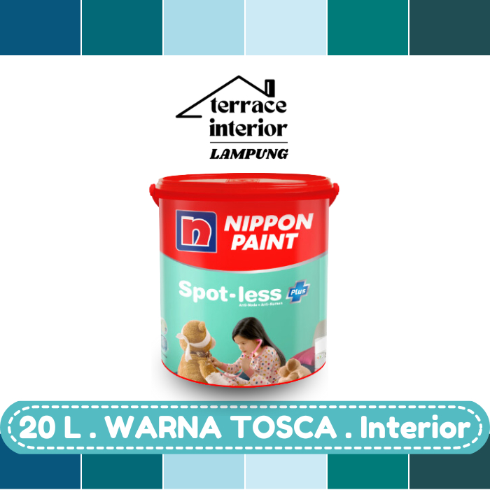 Cat Tembok Spotless Plus Nippon Paint Interior Warna Tosca 20 Liter