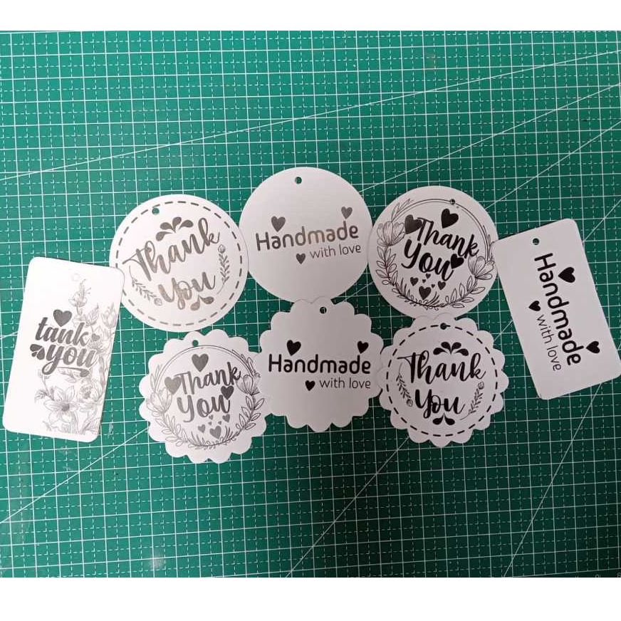 

HANGTAG /HANGTAG MOTIF /HANDMADE/HANGTAG PUTIH UCAPAN SOUVENIR MURAH