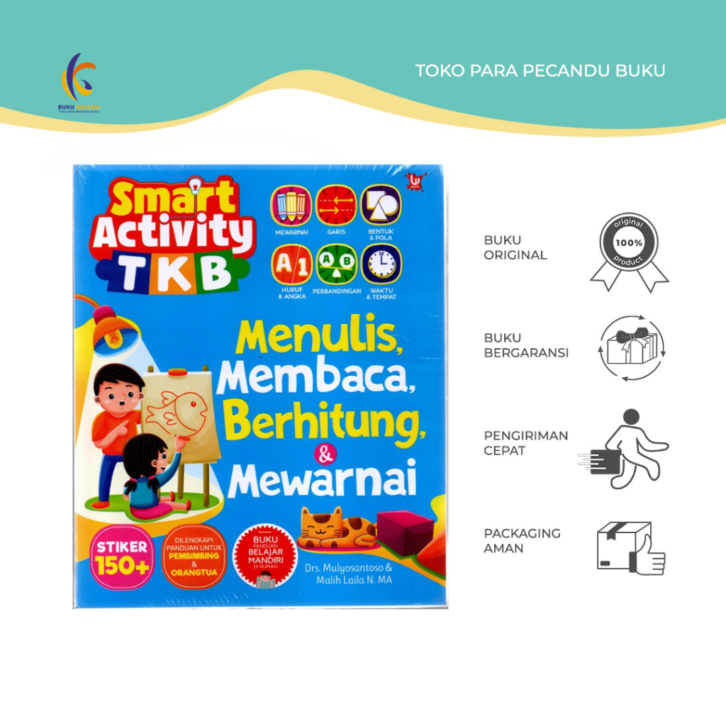 Buku Anak - Buku Smart Activity Menulis, Berhitung, & Mewarnai TK B