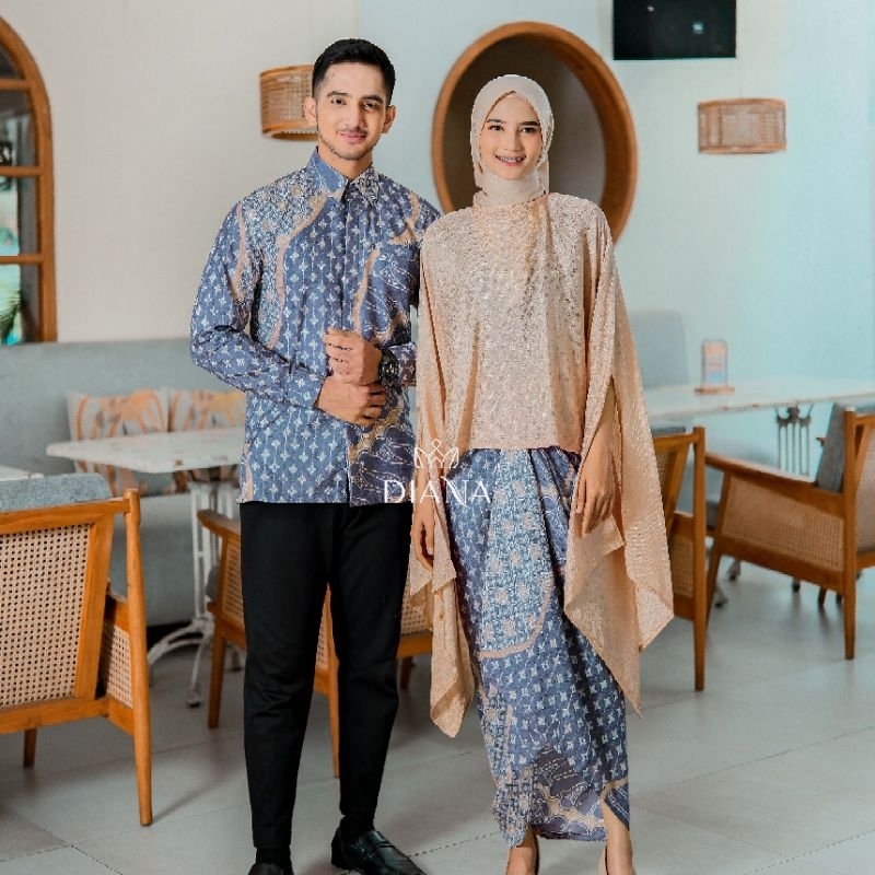 Diana Batik - COUPLE SET SABRINA POLOS BATIK BAHAN VISCOSE | Couple set Batik Viscose | Blouse Batwi