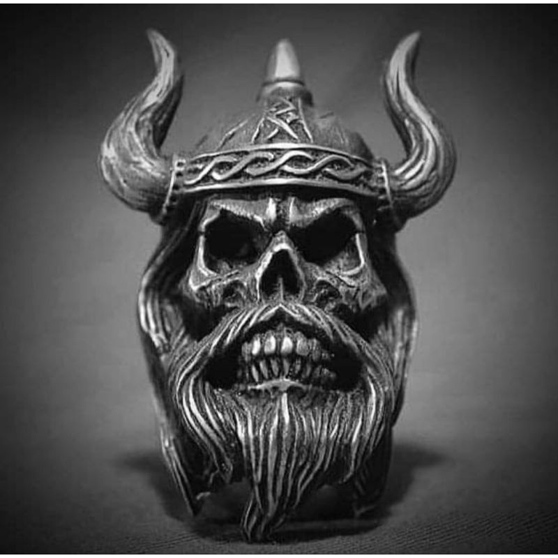 VIKINGS RING SKULL cincin / skull ring / cincin tengkorak
