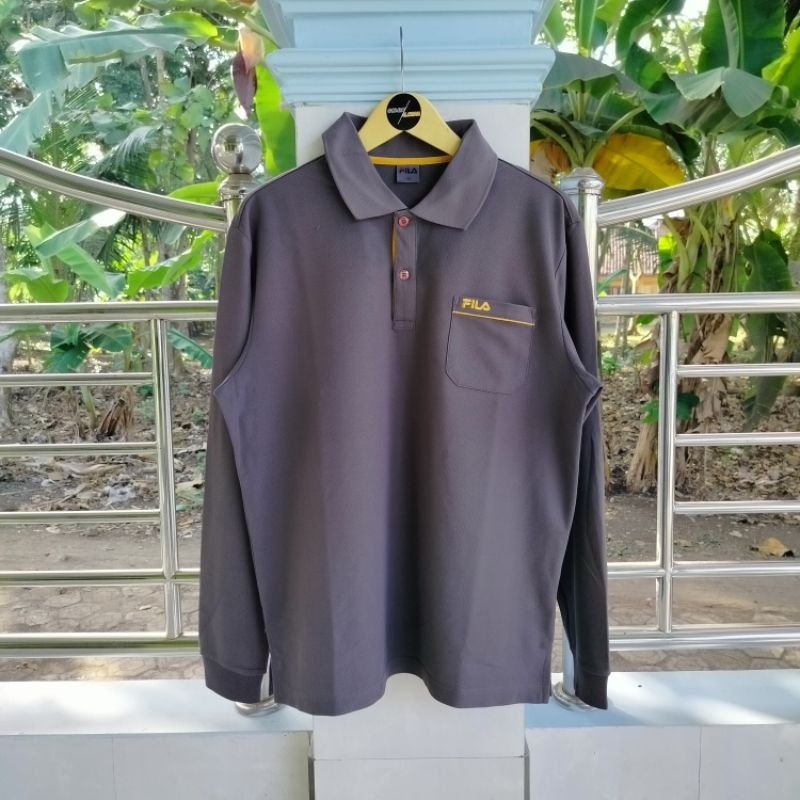 Long Sleeve / Polo Shirt / Vintage / Second / FILA