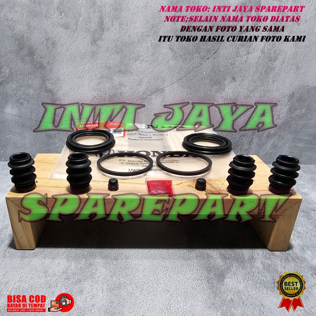 SIL SEAL PISTON REM CAKRAM DEPAN HONDA JAZZ LAMA CITY GD3 2003 SAMPAI 2008