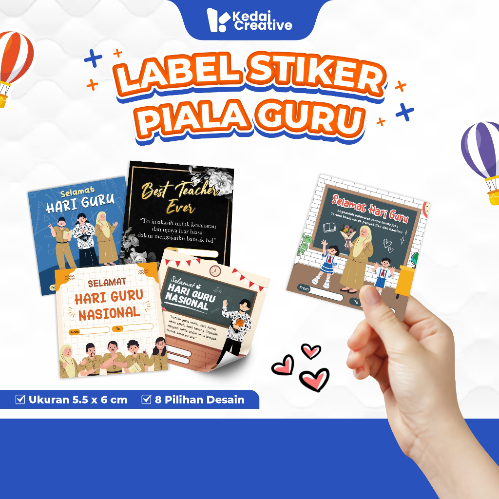 

Label Stiker Piala Hari Guru Nasional READY STOCK