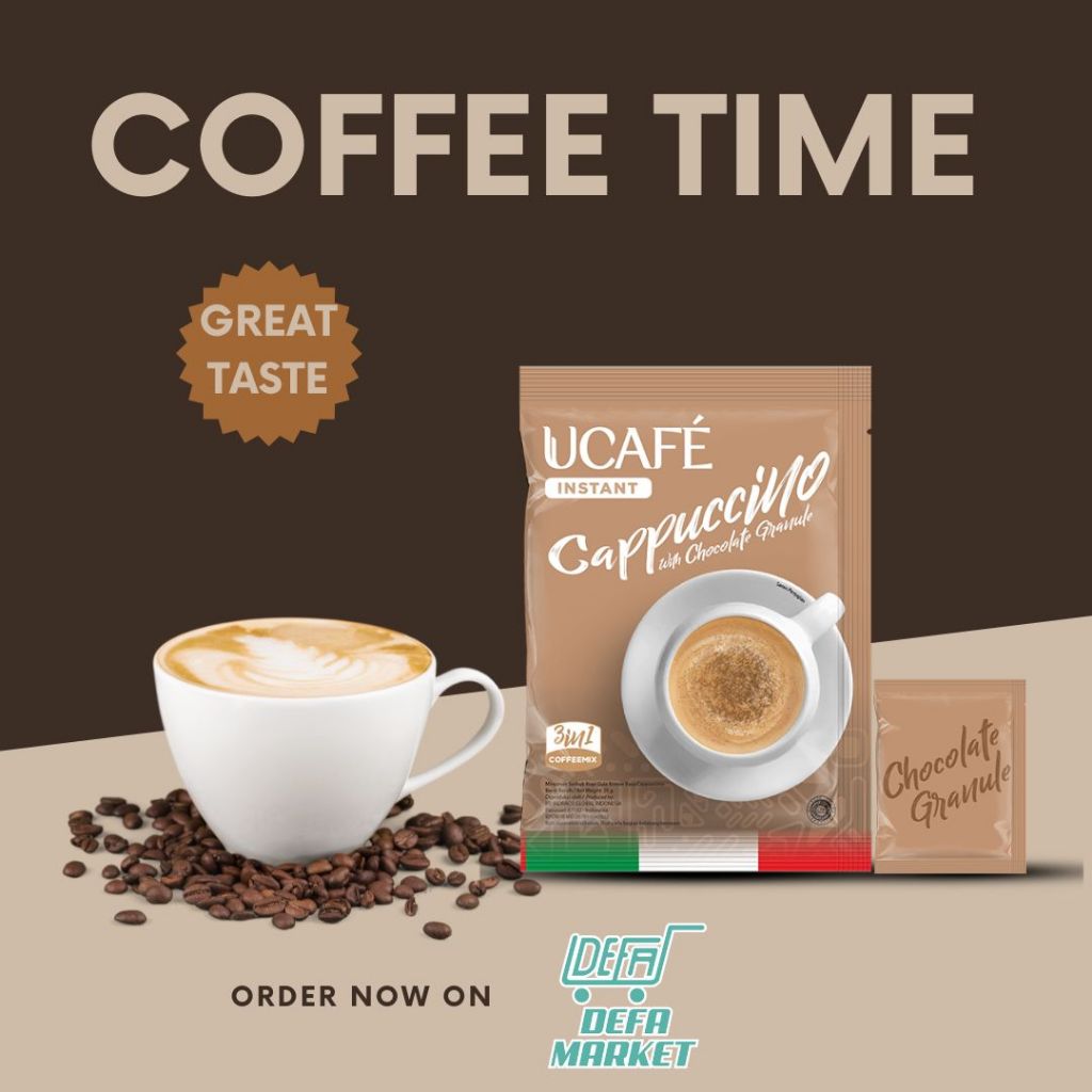 

UCAFE KOPI INSTANT CAPPUCINO (10 SACHET X 25 GRAM)