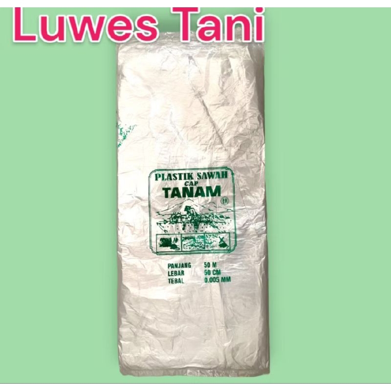 Plastik sawah cap tanam 50x50 untuk pagar sawah