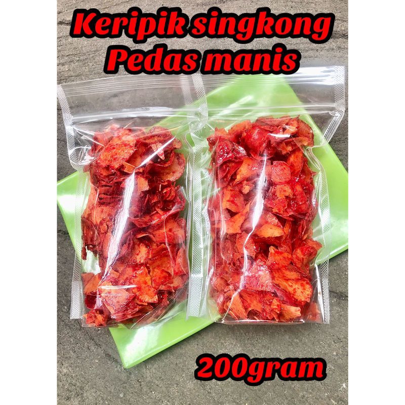 

keripik singkong sambal pedas kemasan 200gr