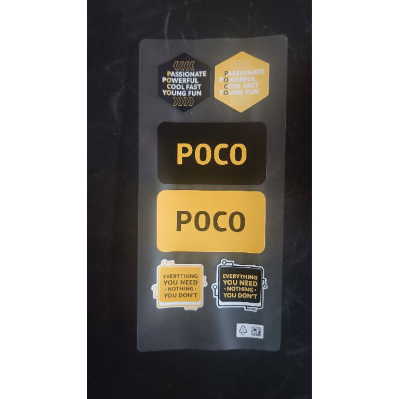 

Sticker HP Redmi POCO