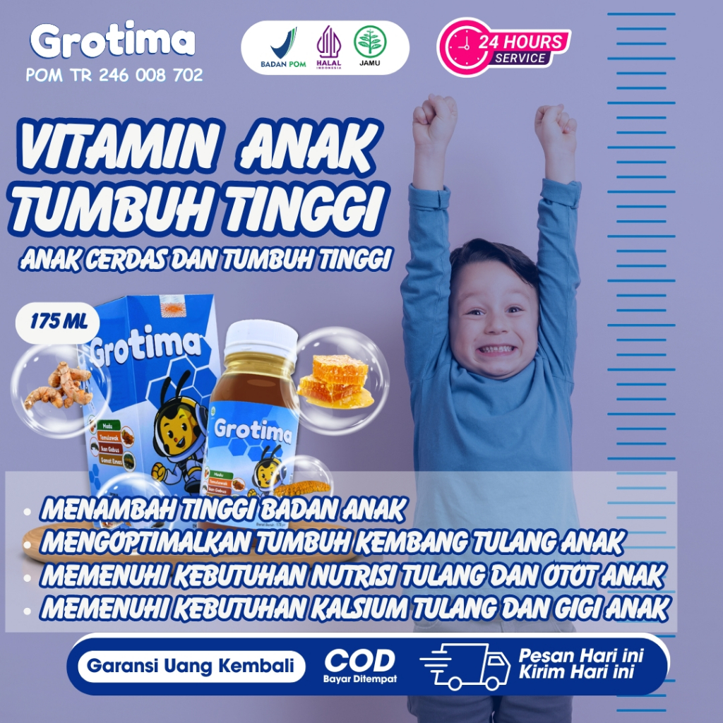 Vitamin Tinggi Badan Anak / Madu Antariksa Tinggi Badan Anak