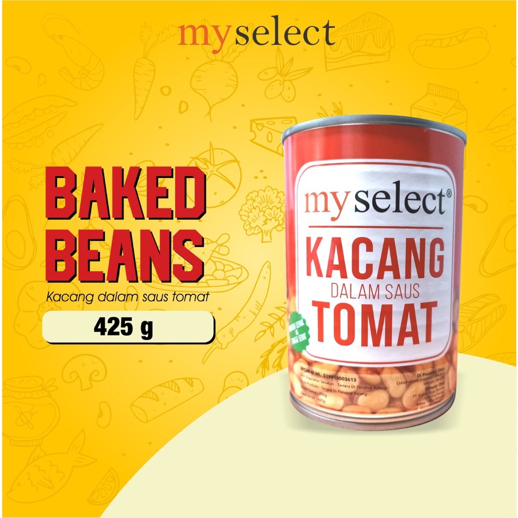 

My Select Baked Beans / Kacang Saus Tomat 425gr